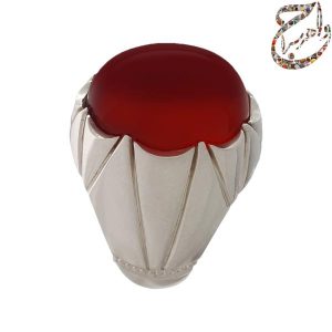 عقیق کلوخه آفریقایی رکاب دست ساز استاد نجفی