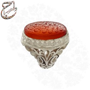 عقیق سرخ یمنی خط استاد شمس زنجانی