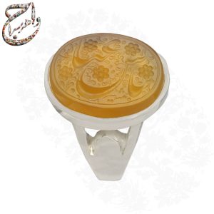 عقیق جزع خط متین رکاب سیدی