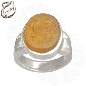 عقیق جزع خط متین رکاب سیدی