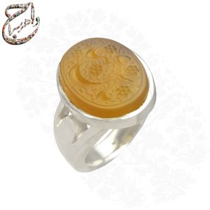 عقیق جزع خط متین رکاب سیدی