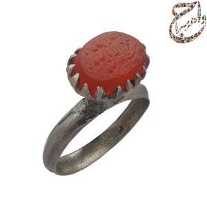 عقیق سرخ یمنی کهنه خطی
