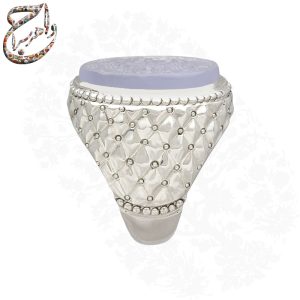 عقیق کبود یمنی خط استاد متین