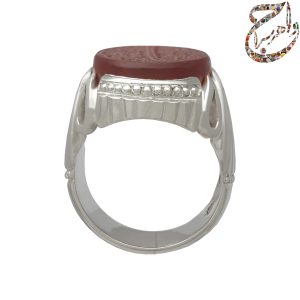 عقیق سرخ یمنی خط و من یتق الله حکاکی استاد فخر