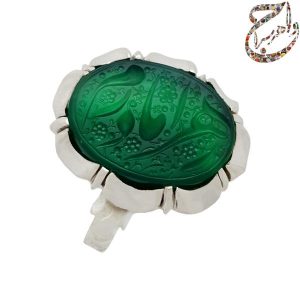 عقیق سبز زمردی دست ساز