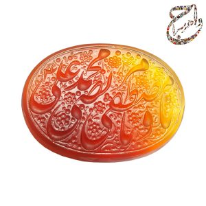 نگین عقیق دورنگ اصیل خراسانی