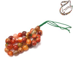 تسبیح عقیق سرخ سلیمانی سی و سه عددی