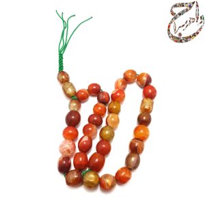 تسبیح عقیق سرخ سلیمانی سی و سه عددی