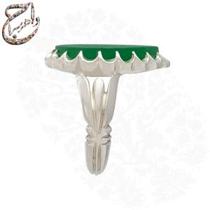 فروش انگشتر عقیق سبز خط استاد متین
