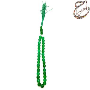 تسبیح عقیق سبز معدنی 33عددی