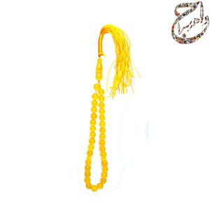 تسبیح عقیق زرد معدنی 33 عددی