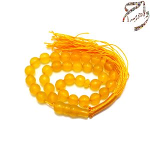 تسبیح عقیق زرد معدنی 33 عددی