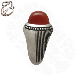 انگشتر عقیق یمنی آبدار رکاب استاد امین