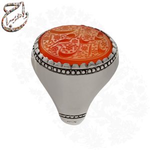 انگشتر عقیق پرتقالی خراسانی ذکر (یا قتیل العبرات)