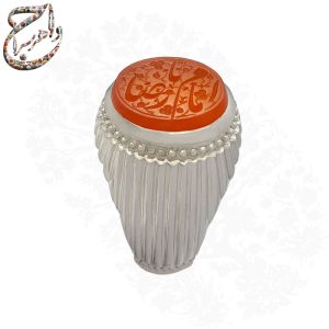 عقیق خطی حکاکی استاد مدنی رکاب استاد امامی