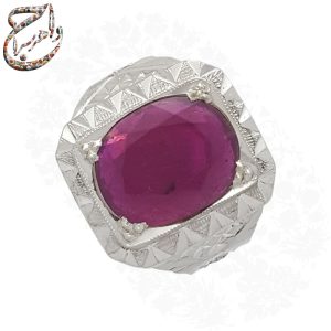 انگشتر یاقوت سرخ آفریقایی معدنی رکاب محسن جنگی