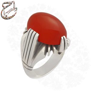 عقیق سرخ یمنی رکاب نجفی دست ساز