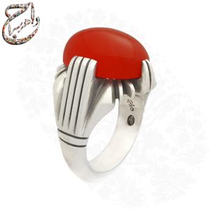 عقیق سرخ یمنی رکاب نجفی دست ساز