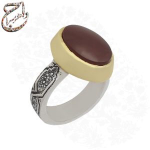 ست انگشتر مردانه و زنانه عقیق