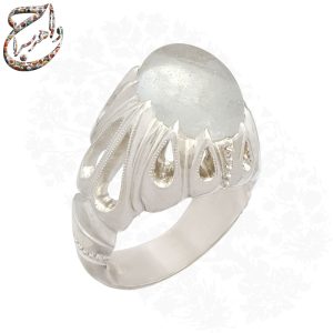 ست انگشتر زنانه و مردانه درّ نجف و رکاب دست‌ساز