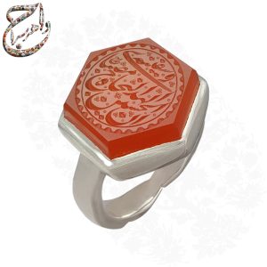 انگشتر عقیق یمنی خط احمد رکاب سیدی