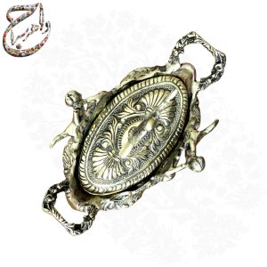 شکلات خوری برنجی با سینی