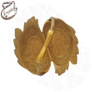 شکلات خوری برنجی دوقولو قلمزنی شده