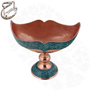 کشکول فیروزه کوبی مزین به فیروزه های نیشابوری اصیل
