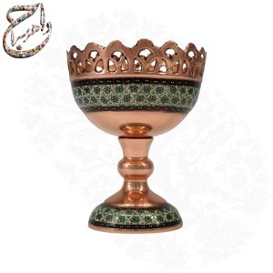 آجیل خوری مس و خاتم سایز 11
