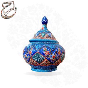 قندان مسی میناکاری