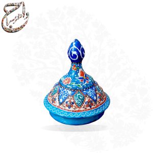 قندان مسی میناکاری