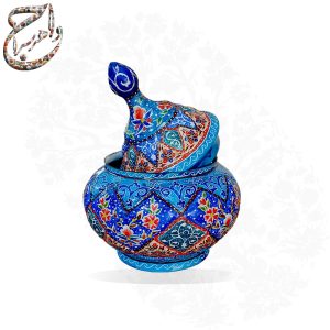 قندان مسی میناکاری