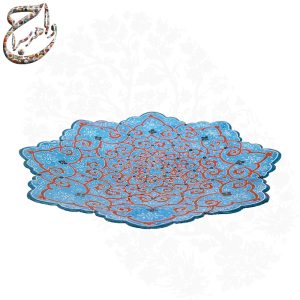 بشقاب مسی میناکاری شده سایز شانزده