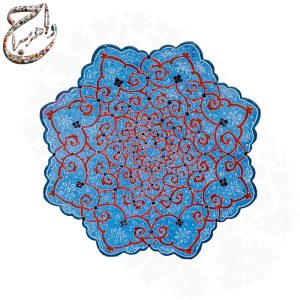 بشقاب مسی میناکاری شده سایز شانزده