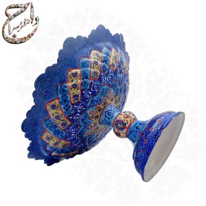 شیرینی خوری مسی میناکاری شده سایز 16