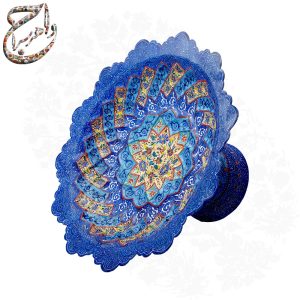 شیرینی خوری مسی میناکاری شده سایز 16