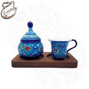 ست چای خوری و قندان یک نفره
