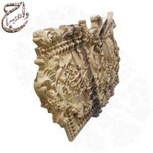 تابلوی چوبی یک تکه منبت کاری طرح و ان یکاد