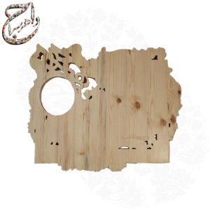 تابلوی چوبی یک تکه منبت کاری طرح و ان یکاد
