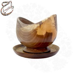 کشکول چوبی یک تکه دو پارچه