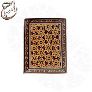 جعبه جواهرات خاتم کاری بر پایه چوب