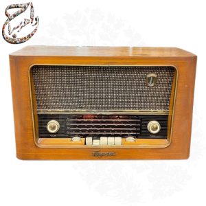 رادیو لامپی قدیمی چوبی