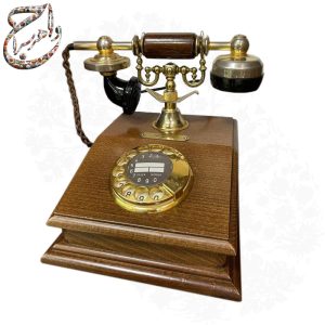 تلفن چوبی و برنزی قدیمی