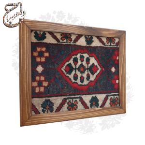 قاب گل فرش دستباف قدیمی مدل f009jw