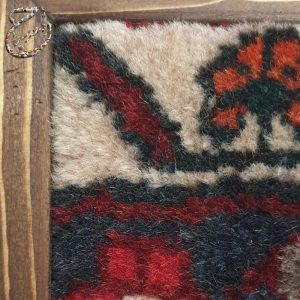 قاب گل فرش دستباف قدیمی مدل f010jw