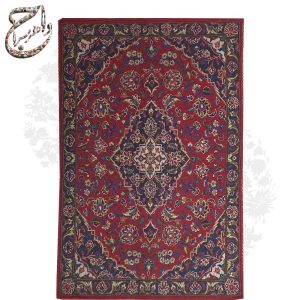 فرش کاشان زرع و چارک طرح محراب و ترنج