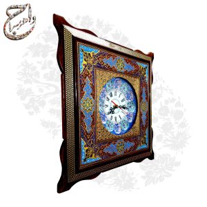 ساعت دیواری مینا و خاتم کاری ممتاز