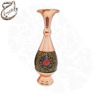 گلدان جفت مس و پرداز