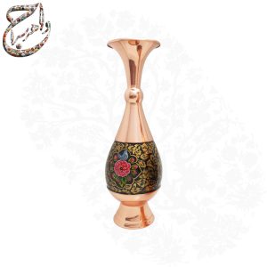 سرویس گلدان و گز خوری مسی با نقاشی دستی