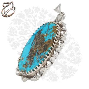 گردن آویز دست ساز فیروزه نیشابوری